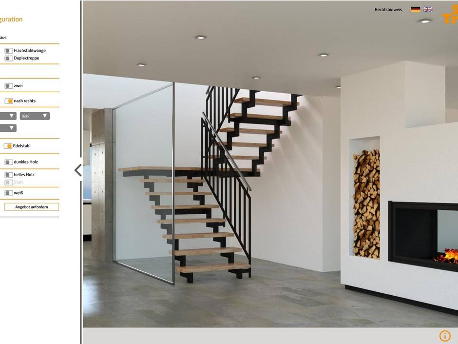 Treppenkonfigurator von Stadler: Klick für Klick zur Wunschtreppe