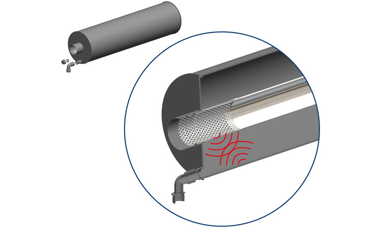 Verbesserter 24-mm-Auspuffrohr-Schalldämpfer für Auto-Luft -Diesel-Standheizung