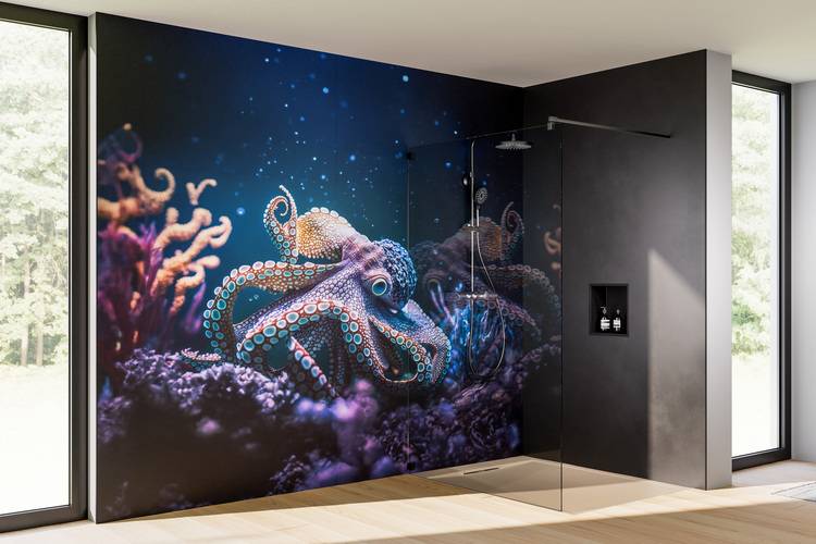 Gerne! Für die Zielgruppe von haustec.de und den fachlichen Kontext sollte der ALT-Text den Fokus auf relevante Aspekte der Gebäudetechnik und Barrierefreiheit legen. Hier ein optimierter Vorschlag: Optimierter ALT-Text: "Barrierefreie, moderne Dusche mit rutschfestem Bodenbelag, bodengleichem Einstieg und großzügiger Glasabtrennung; Wandgestaltung mit farbigem Motiv als Orientierungshilfe für Nutzer. Tageslicht fällt durch große Fenster ins Bad." Dieser Text fokussiert sich auf relevante technische Merkmale (Barrierefreiheit, Sicherheitsausstattung) statt dekorativer Details und knüpft an die Bedürfnisse Ihrer Leserschaft an.