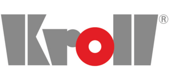 Kroll Firmenlogo: Graue Buchstaben mit einem roten "o" und weißem Kreis - Hersteller für Heiztechnik und Lösungen der Gebäudetechnikbranche.