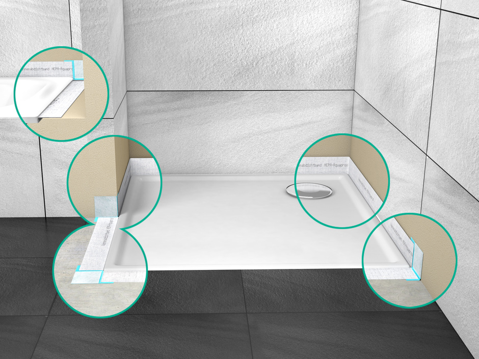5 Fragen zur DIN 18534: Boden- und Wandflächen in Bad & Co abdichten 5 Fragen zur DIN 18534: Boden- und Wandflächen in Bad & Co abdichten