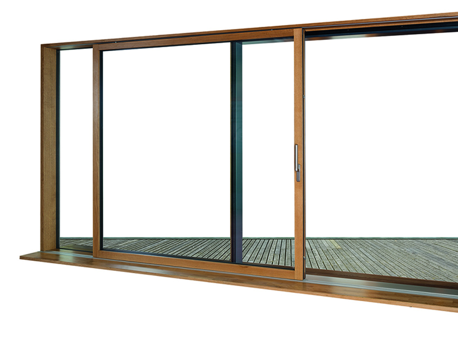 Maco: Holz-Schiebetüren mit schmalen Profilen Maco: Holz-Schiebetüren mit schmalen Profilen