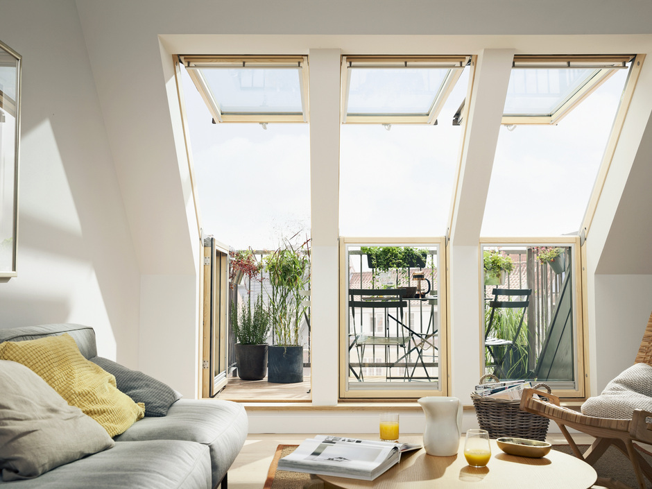 Raus ins Freie mit dem Velux Dachbalkon Raus ins Freie mit dem Velux Dachbalkon
