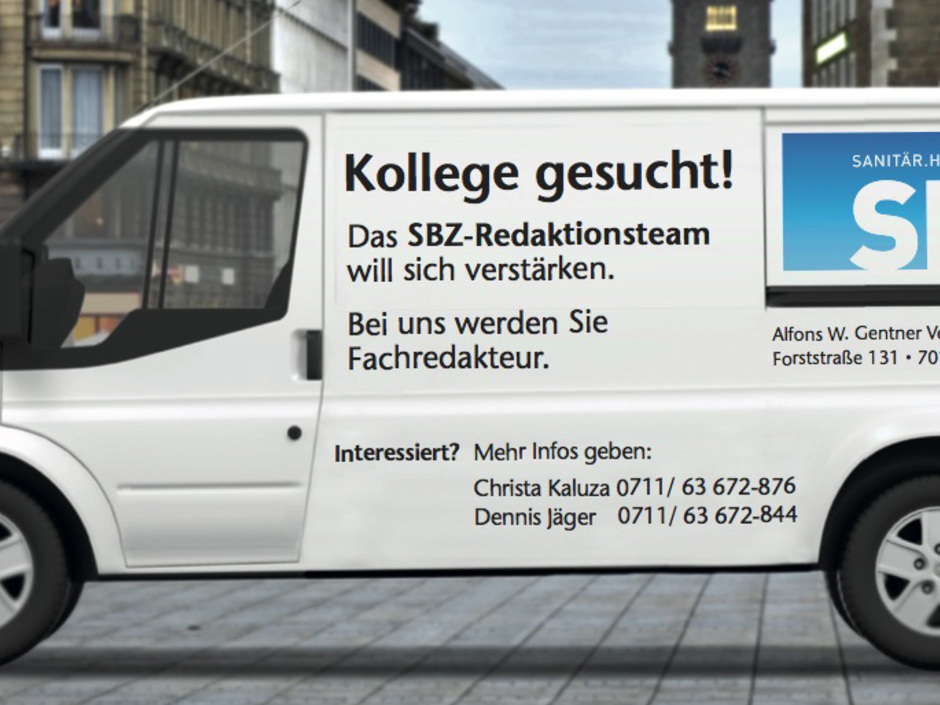 In eigener Sache: Fachmagazin SBZ sucht neuen Kollegen In eigener Sache: Fachmagazin SBZ sucht neuen Kollegen