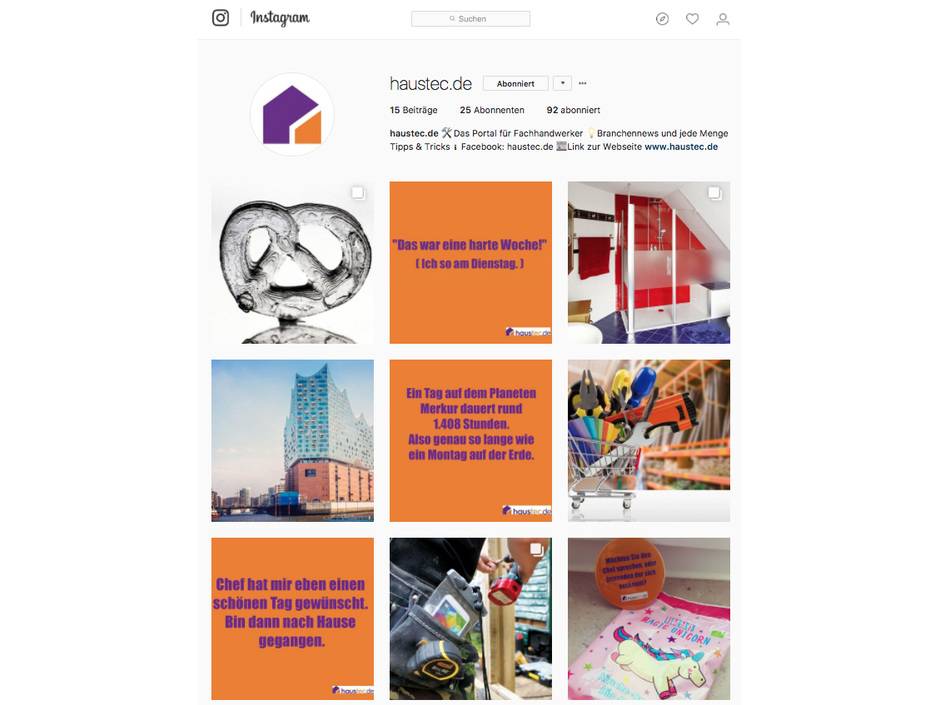Neue Kanäle: Haustec.de jetzt auch in Instagram und Pinterest