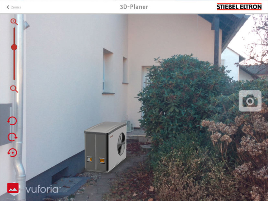 Augmented Reality-App von Stiebel Eltron