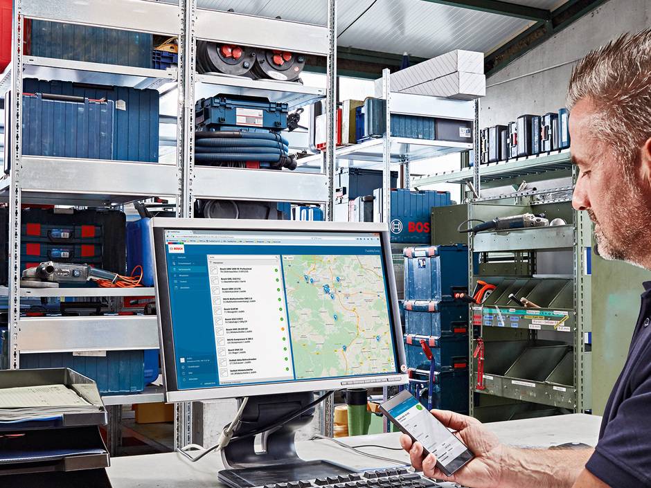 Bestandsmanagement: "TrackMyTools" von Bosch mit neuen Funktionen Bestandsmanagement: "TrackMyTools" von Bosch mit neuen Funktionen