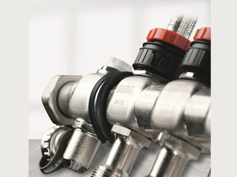 Heizkreisverteiler aus Edelstahl von Sanha Heizkreisverteiler aus Edelstahl von Sanha