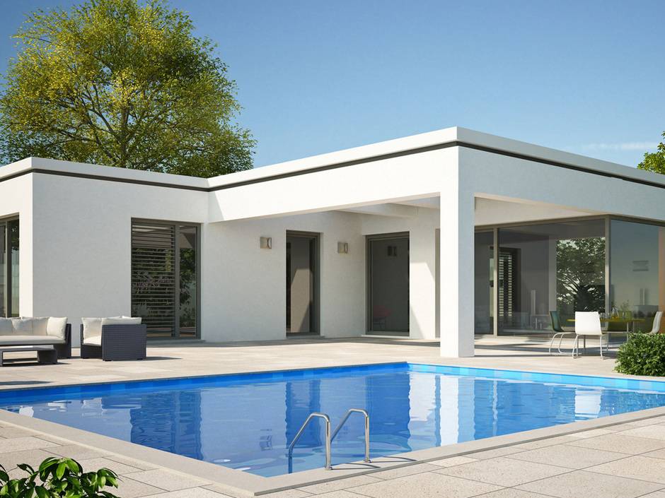 Mehr Begrünung, mehr Lichtkuppeln: der Trend geht zum Flachdach Mehr Begrünung, mehr Lichtkuppeln: der Trend geht zum Flachdach