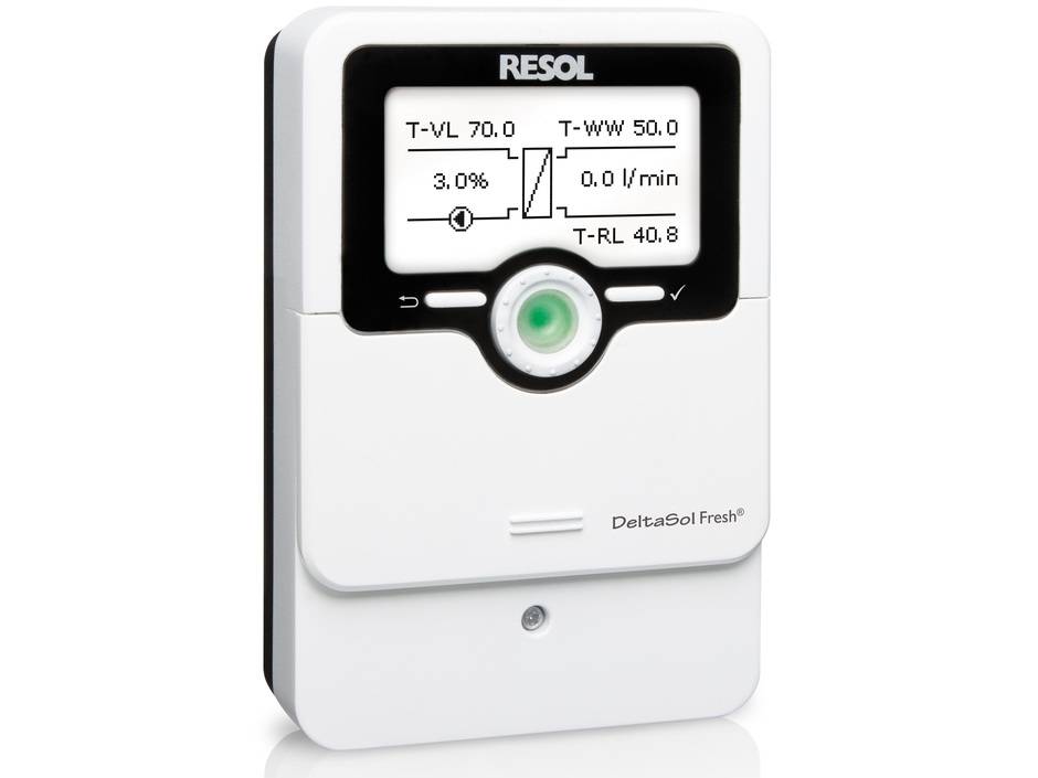 DeltaSol Fresh-Reglerplattform mit adaptivem Algorithmus DeltaSol Fresh-Reglerplattform mit adaptivem Algorithmus