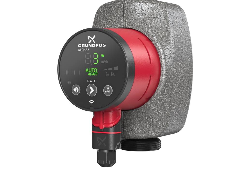 Die Nassläufer-Pumpe Alpha2 von Grundfos Die Nassläufer-Pumpe Alpha2 von Grundfos