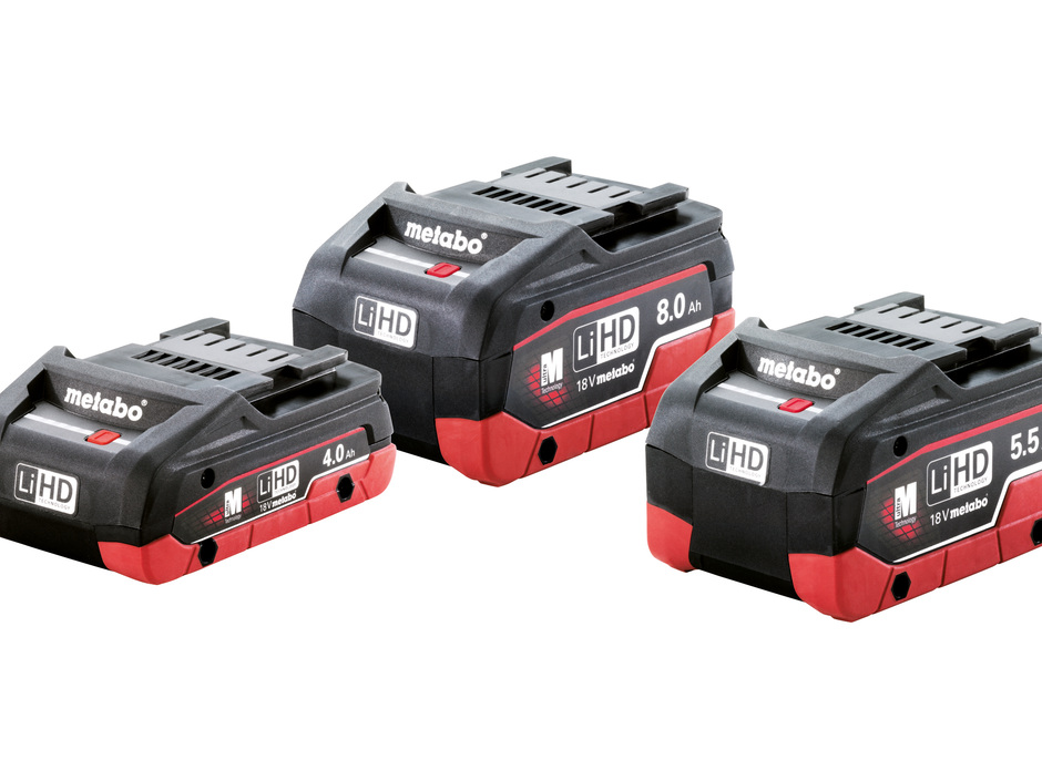 Doppelte Leistung, halbe Größe: Neue Akkupacks von Metabo Doppelte Leistung, halbe Größe: Neue Akkupacks von Metabo