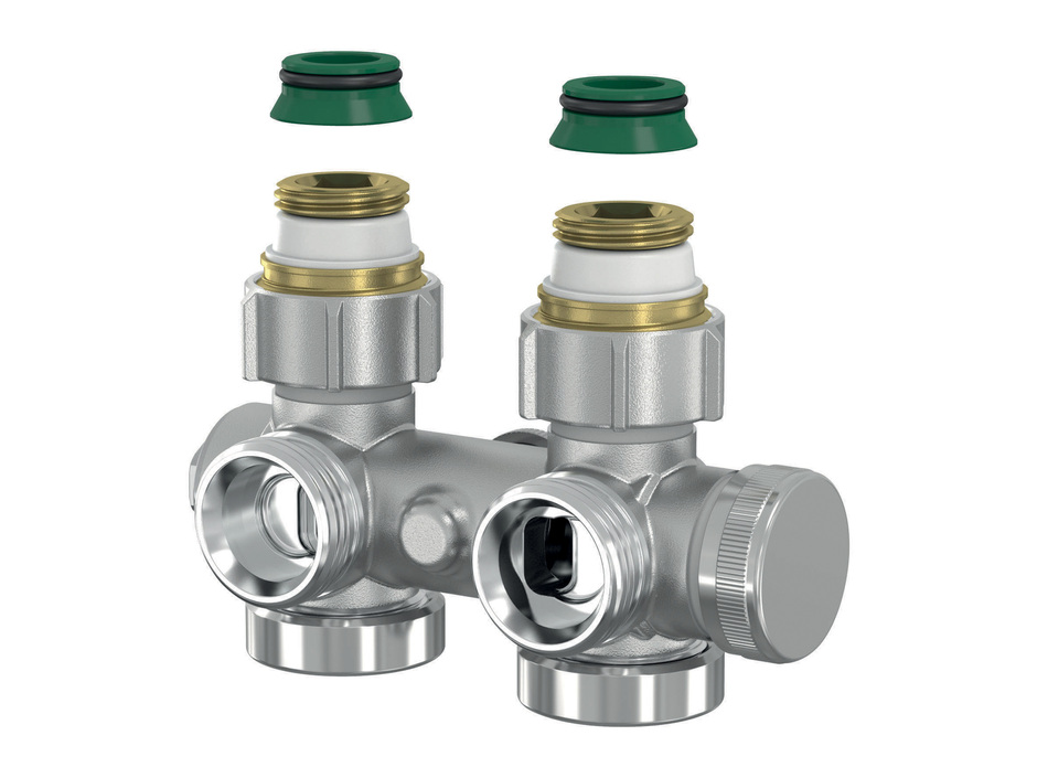 Universalhahnblock von Simplex für jede Einbausituation Universalhahnblock von Simplex für jede Einbausituation