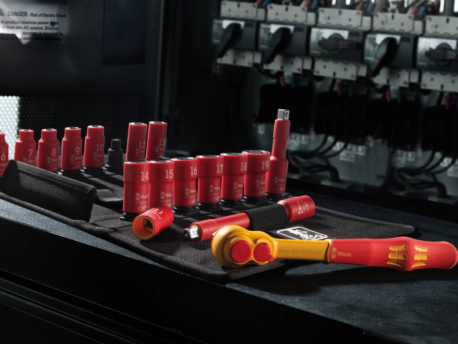 Das Zyklop-VDE-Knarrensortiment von Wera Das Zyklop-VDE-Knarrensortiment von Wera