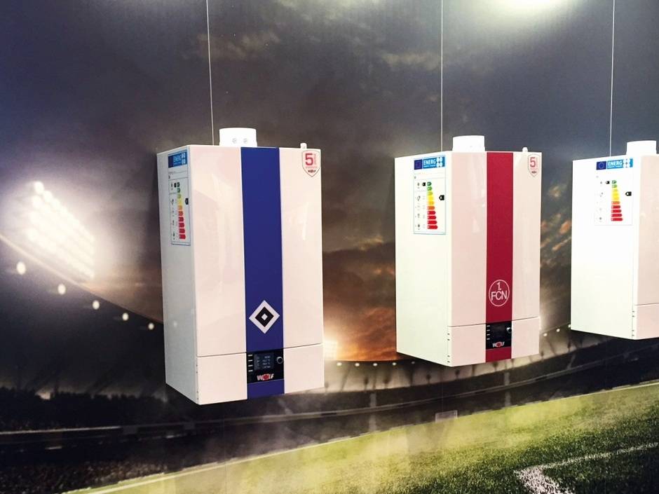 Fußball: Wolf bietet Heizungen in Vereinsfarben an Fußball: Wolf bietet Heizungen in Vereinsfarben an