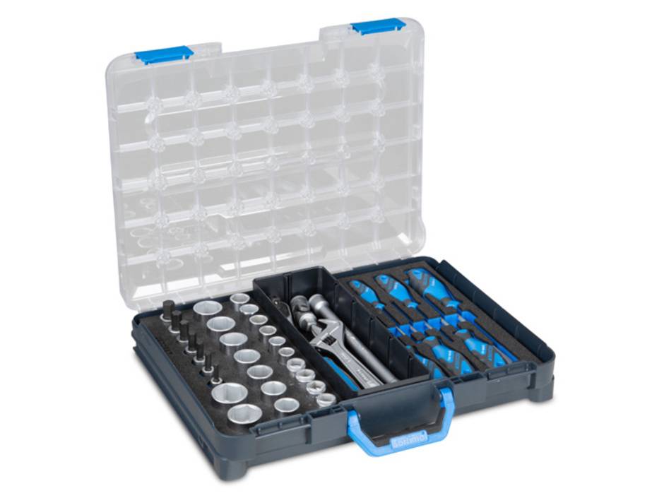 Sortimo: Erhöhte Produktivität mit Werkzeugeinlagen für Boxen und Koffer Sortimo: Erhöhte Produktivität mit Werkzeugeinlagen für Boxen und Koffer