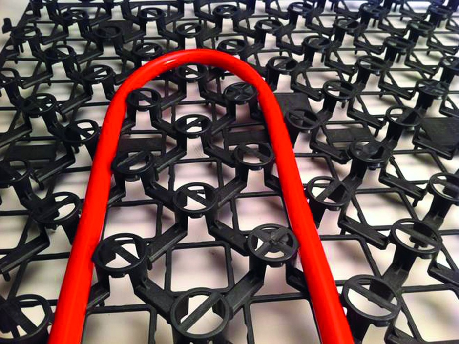 Giacomini: Noppenplatte für Fußbodenheizung mit 22mm Aufbauhöhe Giacomini: Noppenplatte für Fußbodenheizung mit 22mm Aufbauhöhe