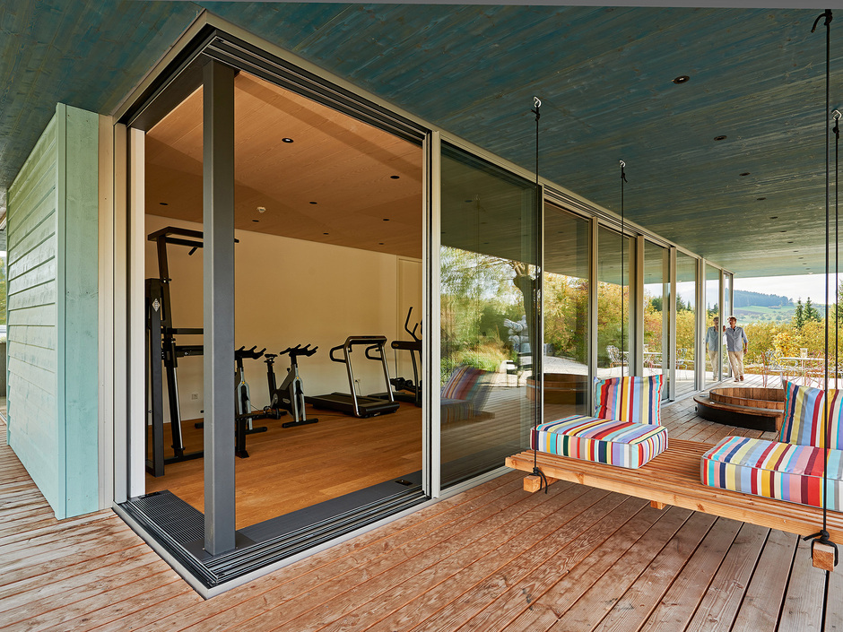 Solarlux: Schiebefenster Cero mit Fingerabdruck-Scanner Solarlux: Schiebefenster Cero mit Fingerabdruck-Scanner