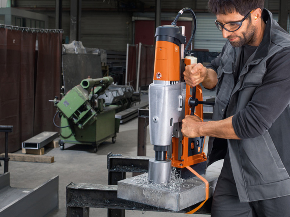 Magnet-Kernbohrmaschine für Gewindebohrungen bis M 36 Magnet-Kernbohrmaschine für Gewindebohrungen bis M 36