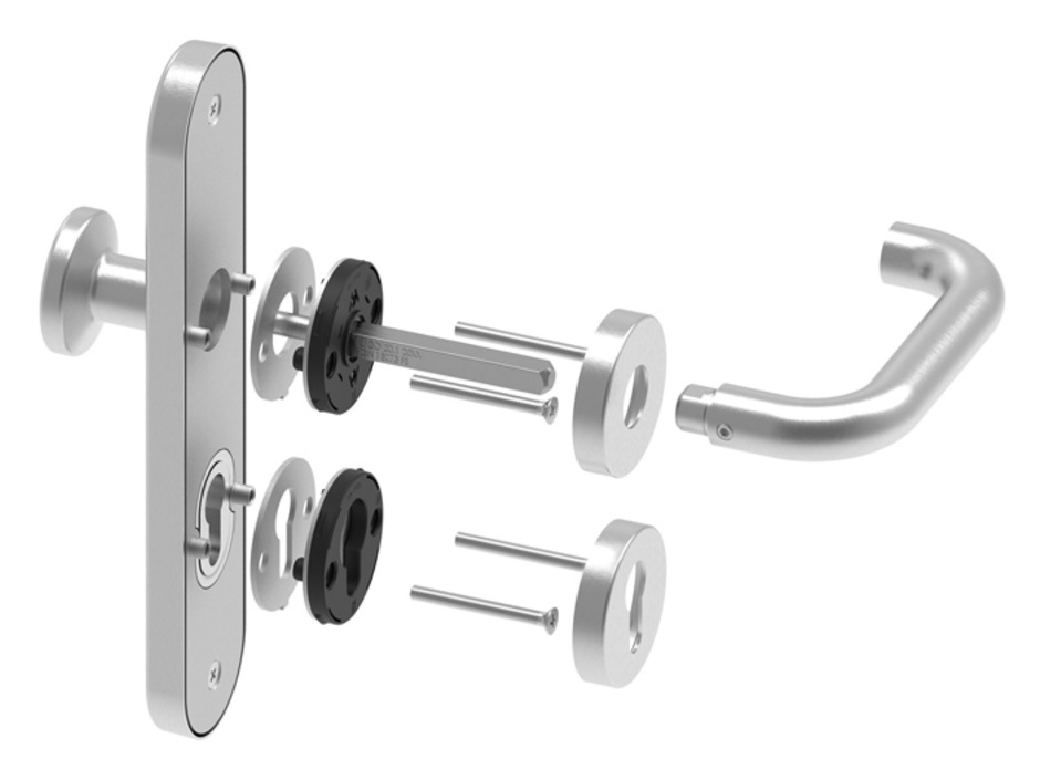 Kombi-Sicherheitsbeschlag für Türen: Einbruchschutz trifft auf Design Kombi-Sicherheitsbeschlag für Türen: Einbruchschutz trifft auf Design