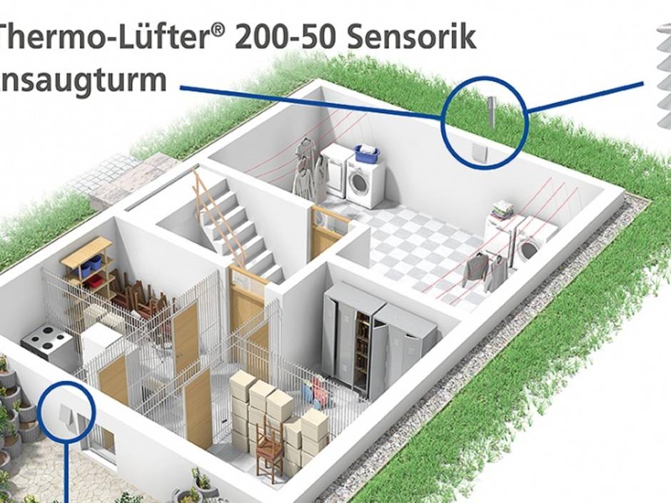 Frische Luft im Keller – intelligente Kellerlüftung - Haustec
