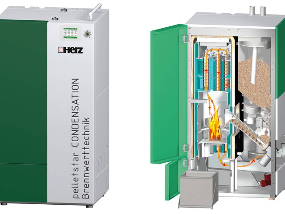 Herz erweitert Pellet-Brennwertkessel-Serie Herz erweitert Pellet-Brennwertkessel-Serie