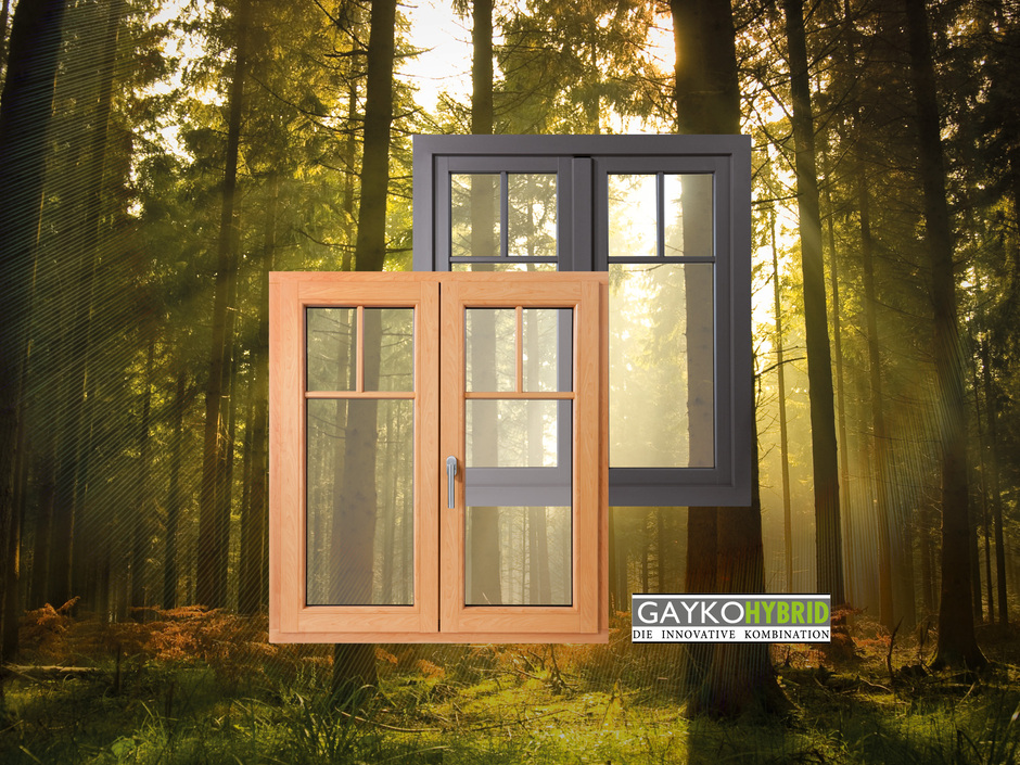 Holz-Aluminium Design: Gayko Hybrid-Fenster Woodline Holz-Aluminium Design: Gayko Hybrid-Fenster Woodline