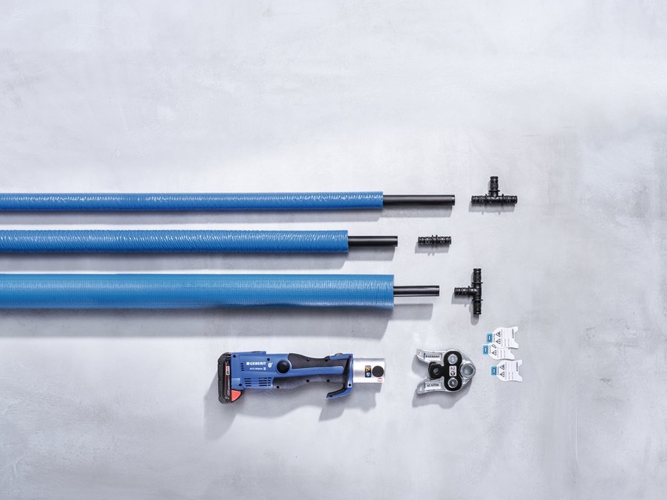 Geberit: Mepla Systemrohr vorgedämmt beschleunigt Installation Geberit: Mepla Systemrohr vorgedämmt beschleunigt Installation