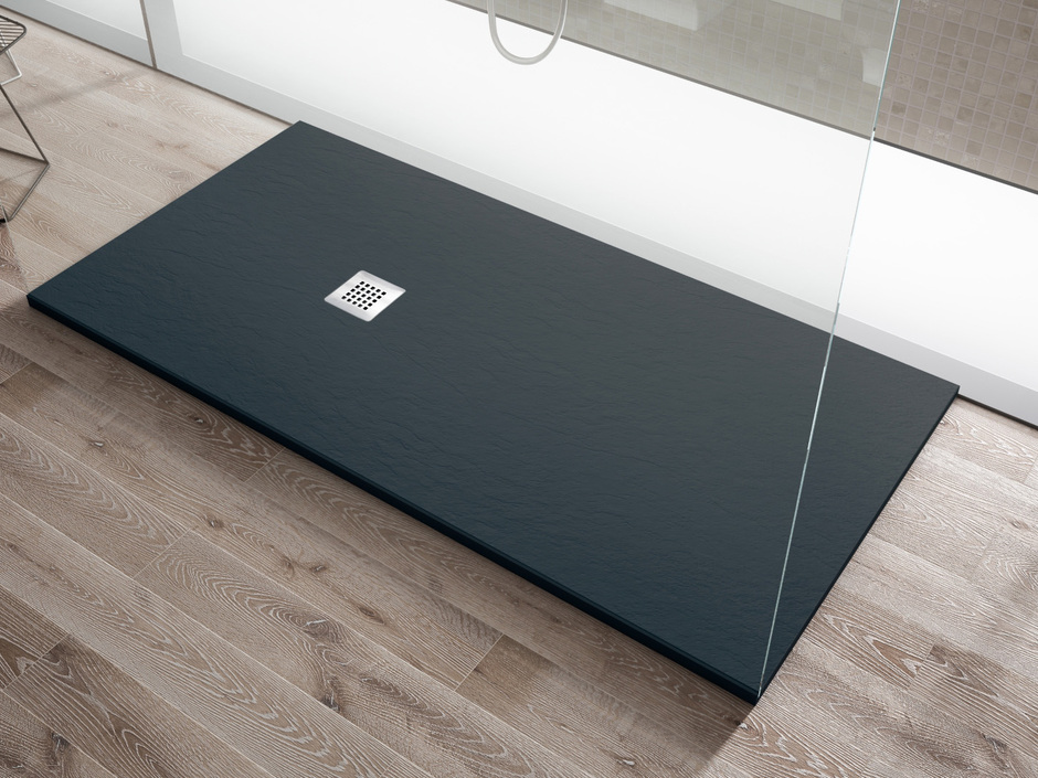 Artweger: Extraflache Mineralgusswannen Artstone im Schiefer-Look Artweger: Extraflache Mineralgusswannen Artstone im Schiefer-Look