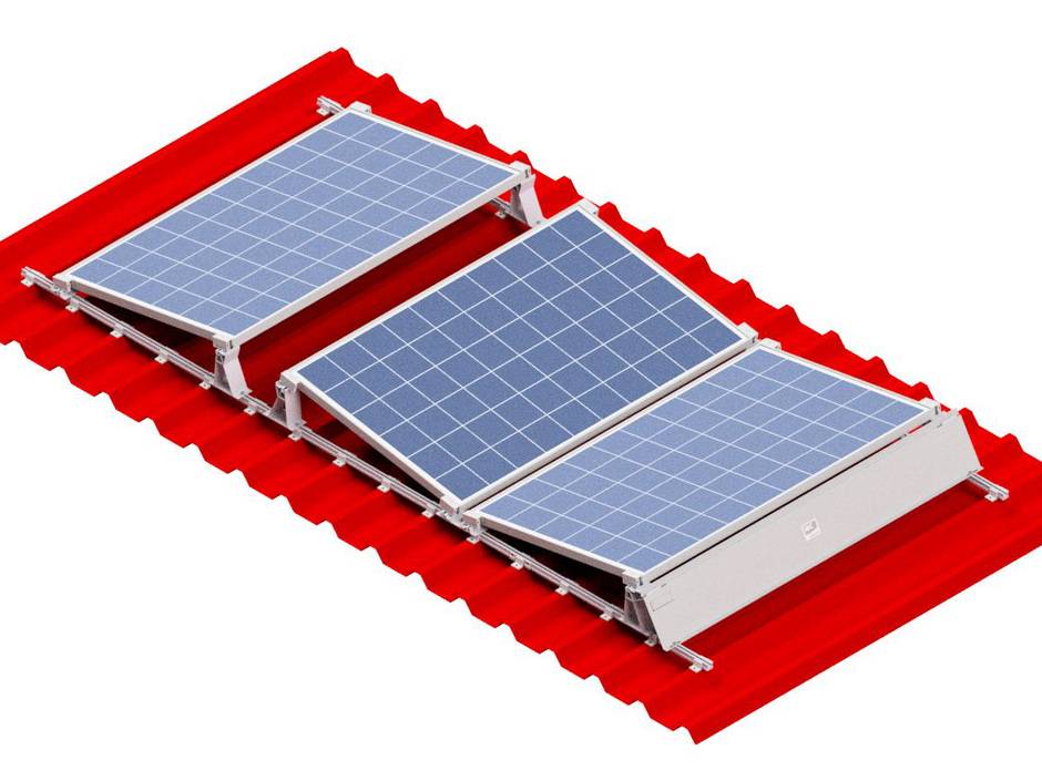 IBC Solar: TopFix 200 für Trapezaufständerung