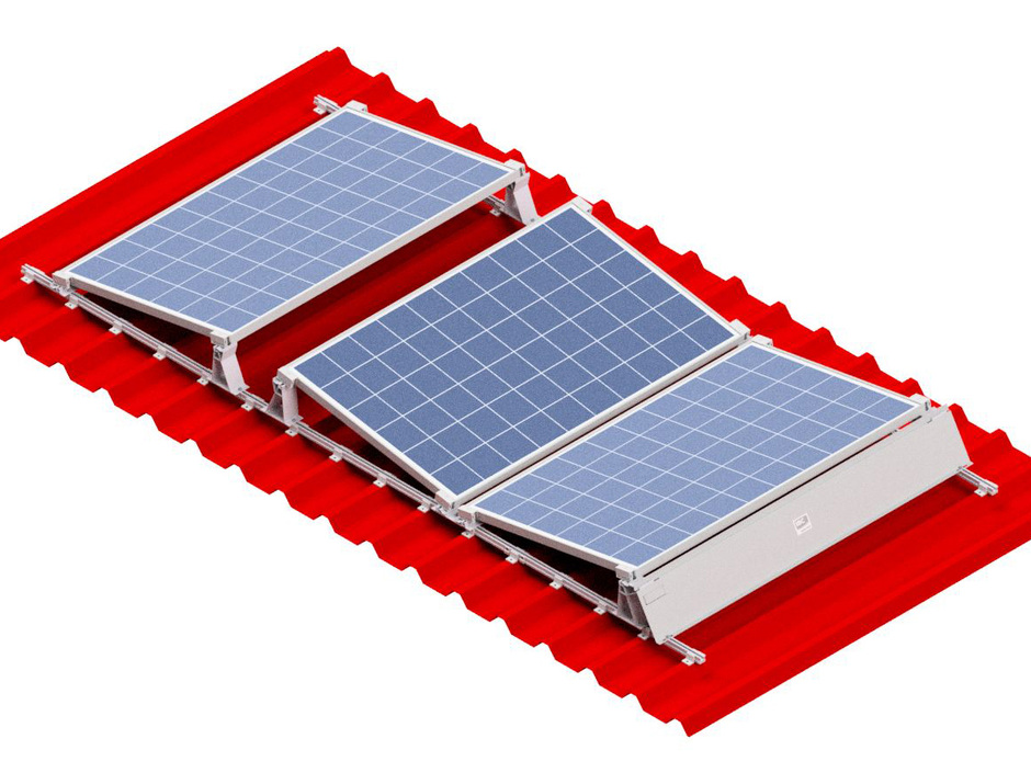 IBC Solar: TopFix 200 für Trapezaufständerung