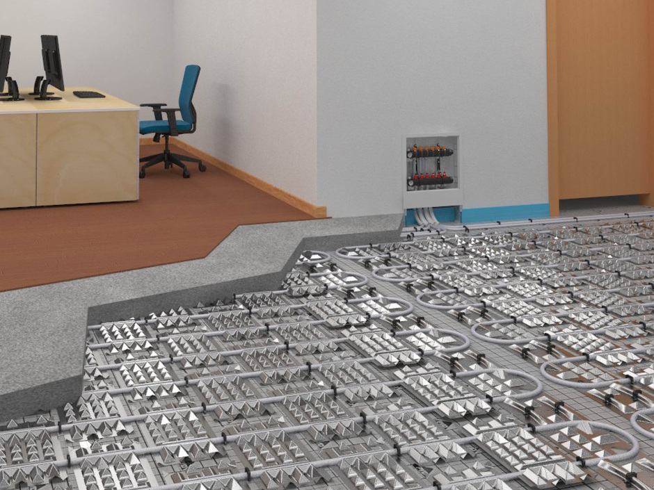 Das Alu Floor-System: Flächenkühlung von PYD Das Alu Floor-System: Flächenkühlung von PYD