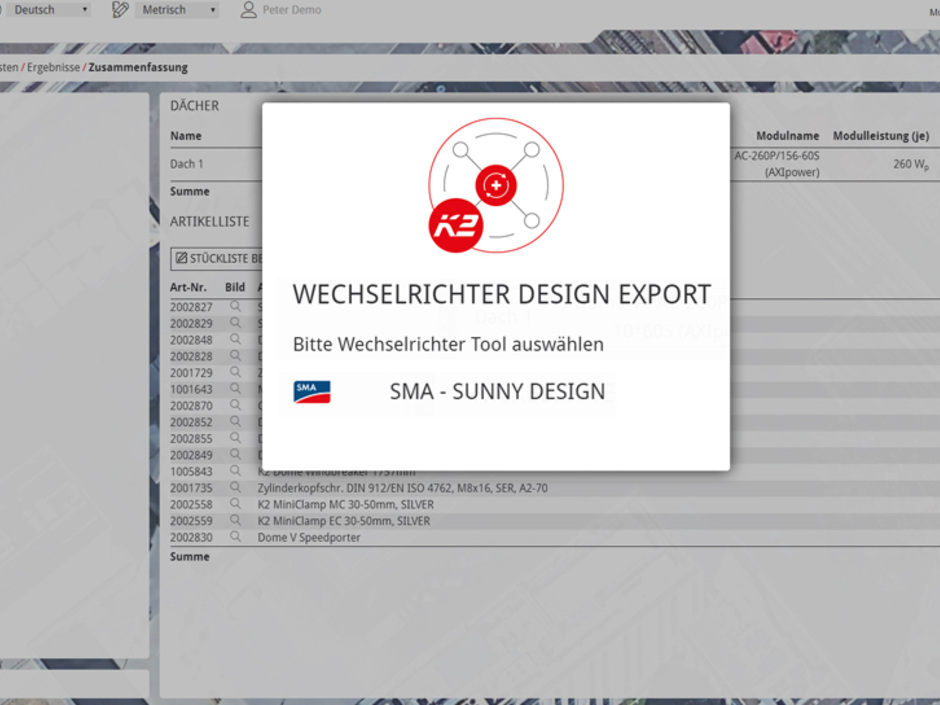 K2 Systems und SMA vernetzen Montageplanung von Solarsystemen K2 Systems und SMA vernetzen Montageplanung von Solarsystemen