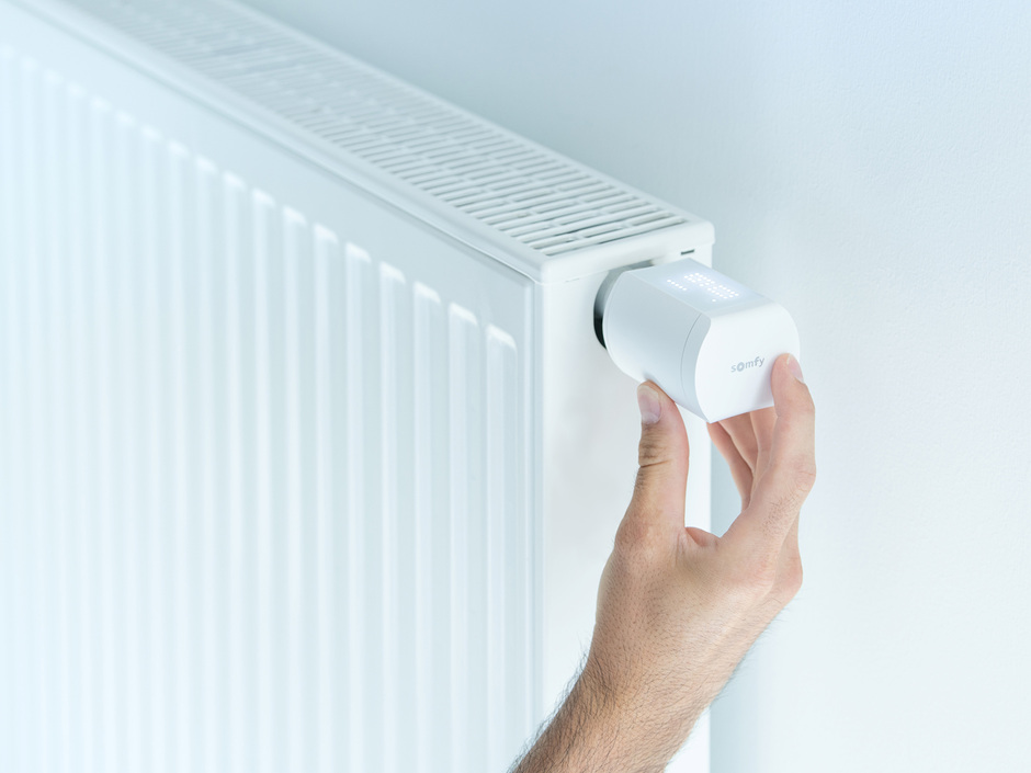 Somfy: Funkgesteuertes Heizkörper-Thermostat io Somfy: Funkgesteuertes Heizkörper-Thermostat io