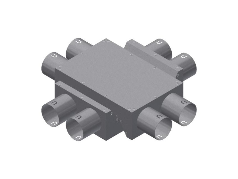 Meltem bietet Kreuzungsstück für Lüftungsleitungen Meltem bietet Kreuzungsstück für Lüftungsleitungen