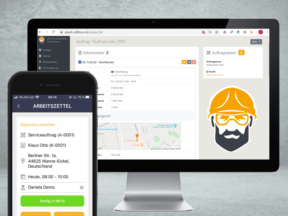 CRAFTBOXX: Handwerker-App mit intuitiver Bedienung und Schnittstellen CRAFTBOXX: Handwerker-App mit intuitiver Bedienung und Schnittstellen