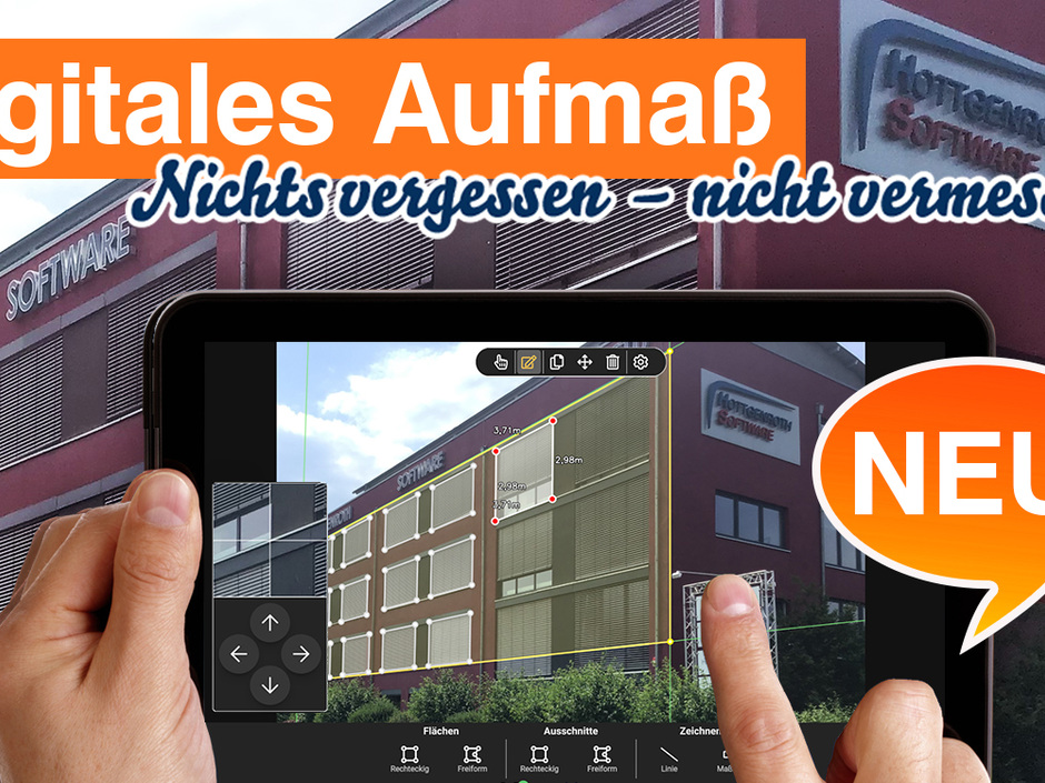 App Mobiles Aufmaß: Fotografieren statt kraxeln App Mobiles Aufmaß: Fotografieren statt kraxeln