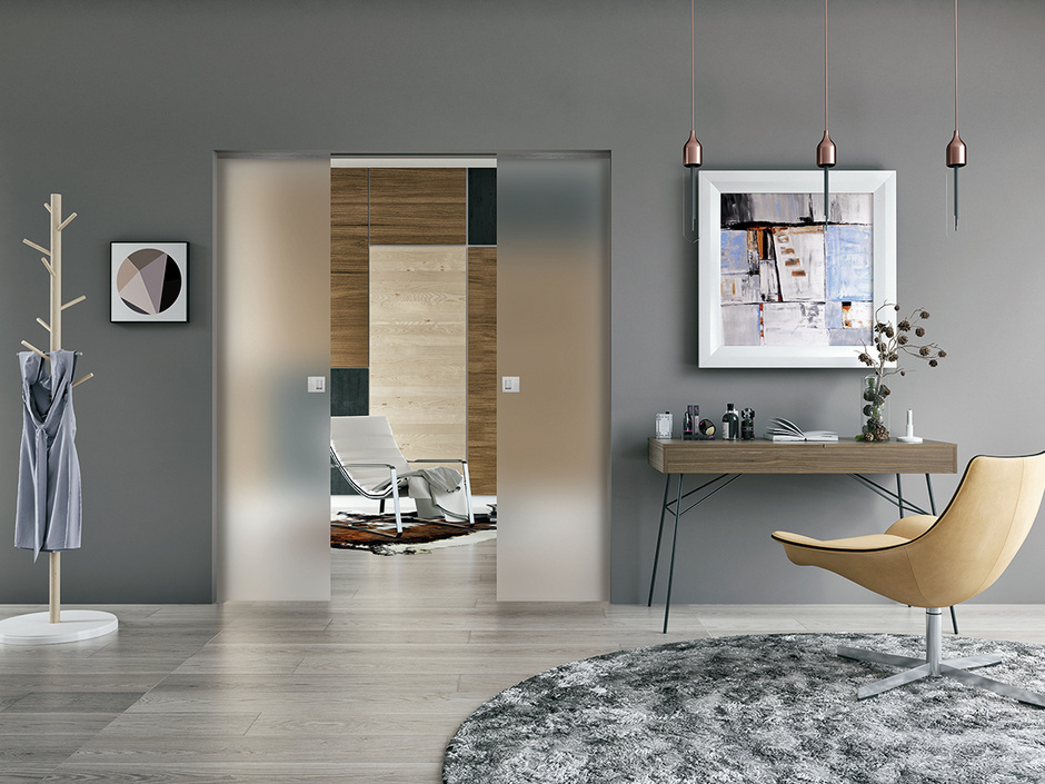 Wingburg: Komplettset für die Aufhängung von Schiebetüren Wingburg: Komplettset für die Aufhängung von Schiebetüren