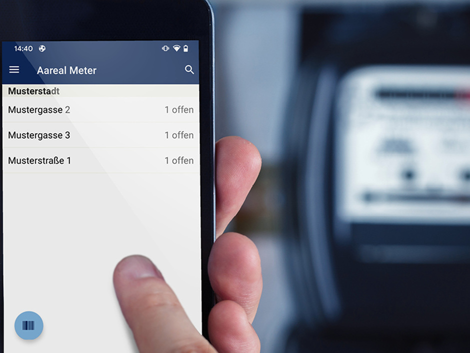 Aareal Meter: Mobile Lösung zur Erfassung von Zählerständen Aareal Meter: Mobile Lösung zur Erfassung von Zählerständen