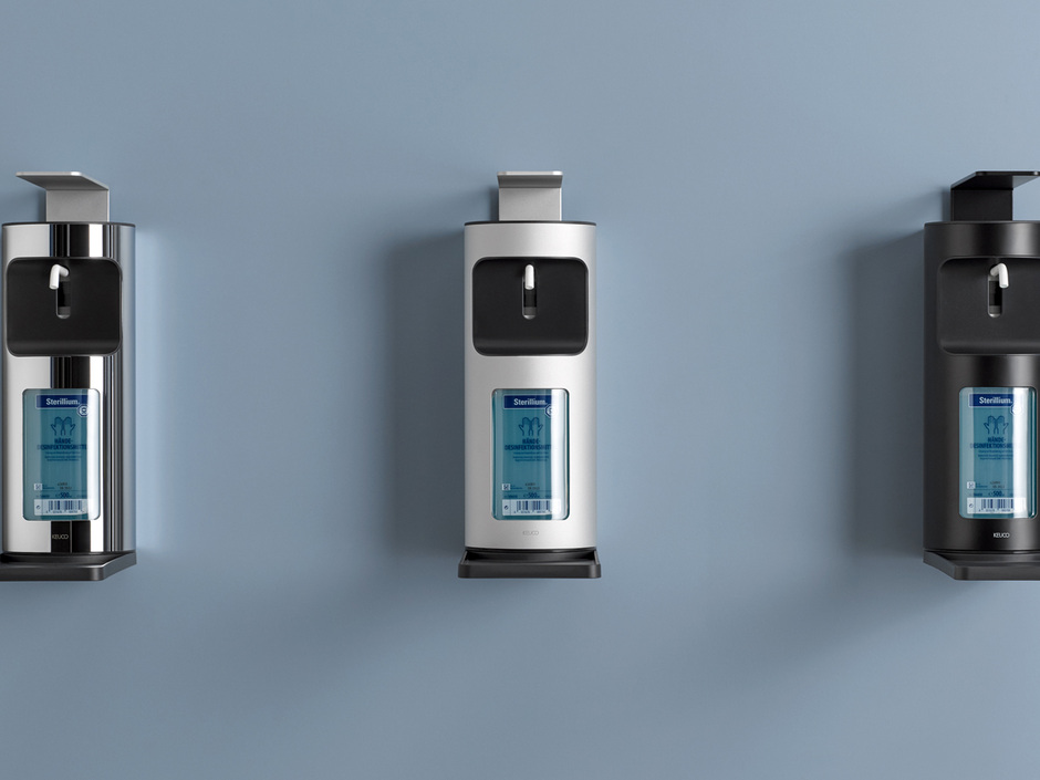 Desinfektionsmittelspender von Keuco Desinfektionsmittelspender von Keuco