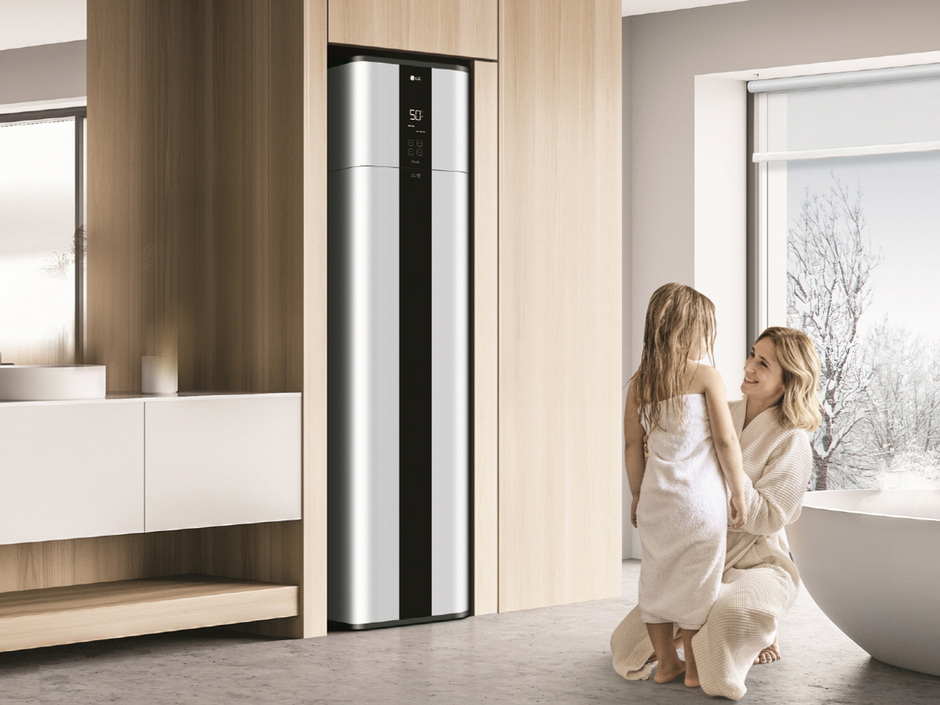 LG Dual-Inverter erwärmt Wasser mit Wärmepumpe LG Dual-Inverter erwärmt Wasser mit Wärmepumpe