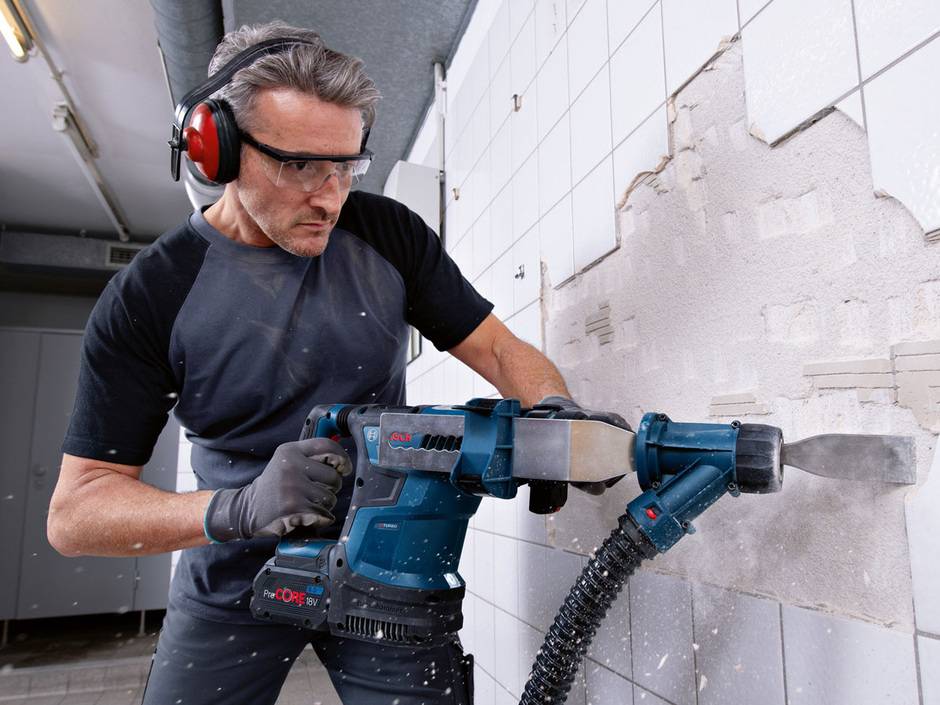 Bosch: Akku-Bohrhammer mit SDS plus Bosch: Akku-Bohrhammer mit SDS plus