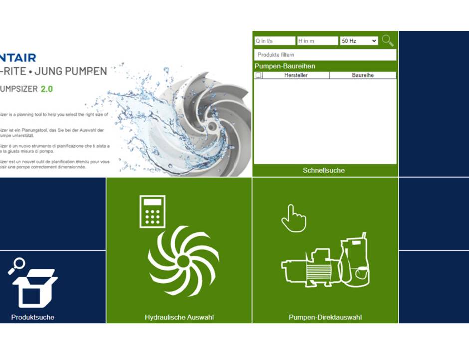Pentair Jung Pumpen: Update für Propumpsizer Pentair Jung Pumpen: Update für Propumpsizer