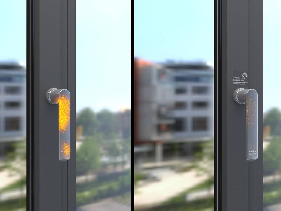Antimikrobielle Oberflächenbeschichtung von Schüco Antimikrobielle Oberflächenbeschichtung von Schüco