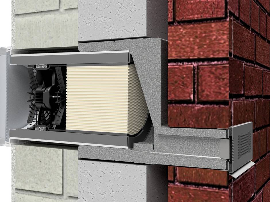 Neuer Fassadenabschluss für Inventer-Lüftungsgeräte Neuer Fassadenabschluss für Inventer-Lüftungsgeräte