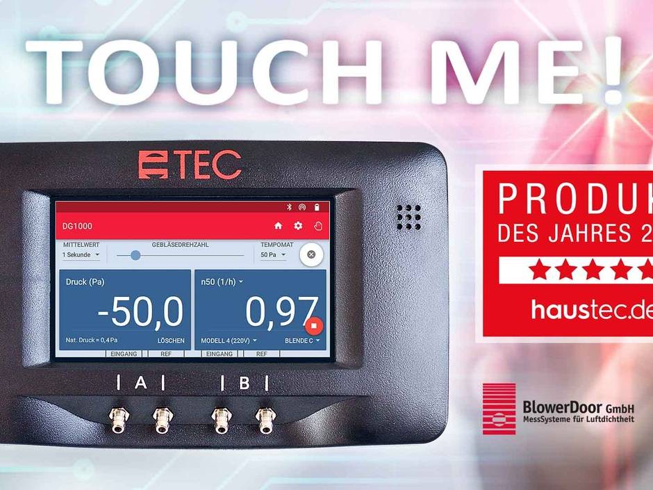 Mit BlowerDoor fit für die ISO 9972! Mit BlowerDoor fit für die ISO 9972!