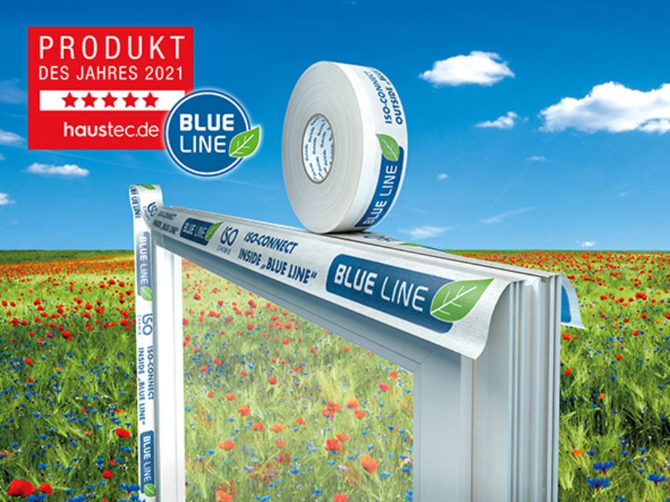 BIOBASIERTE FENSTERANSCHLUSSFOLIEN „BLUE LINE“ – PRODUKT DES JAHRES 2021!