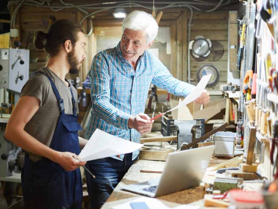 Auszubildender im Handwerk