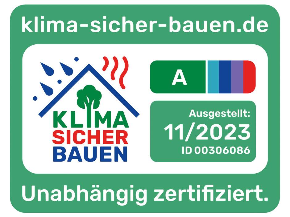 Das Logo von klima.sicher.bauen.