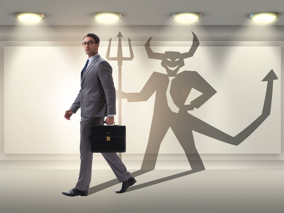 Teufel im Businessman
